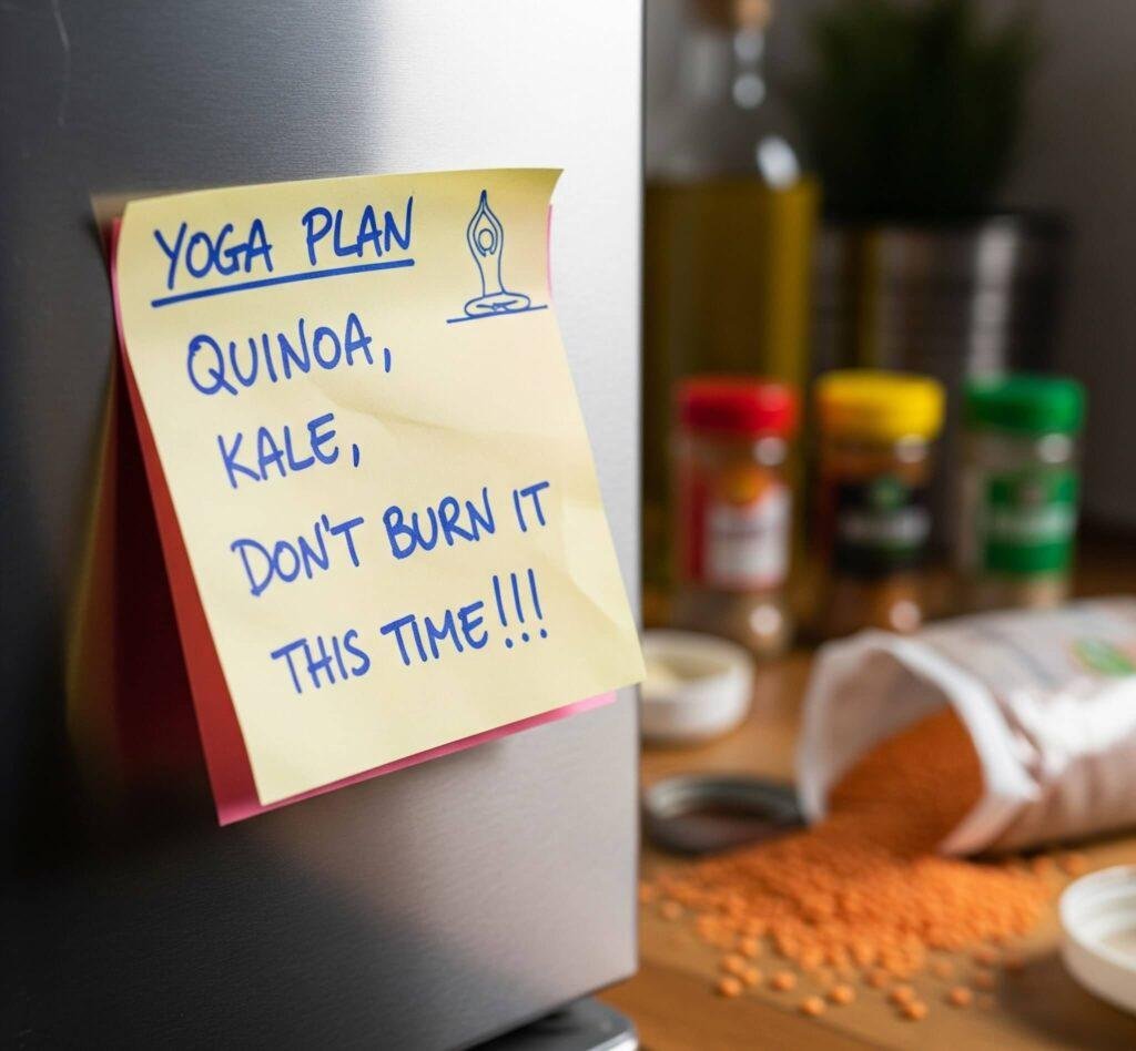 Yoga Meal Plan Sticky Note 